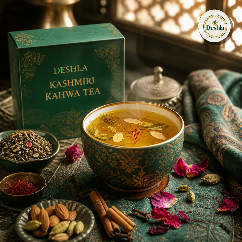 Kashmiri Kahwa Tea: A Fragrant Saffron and Spice Infusion