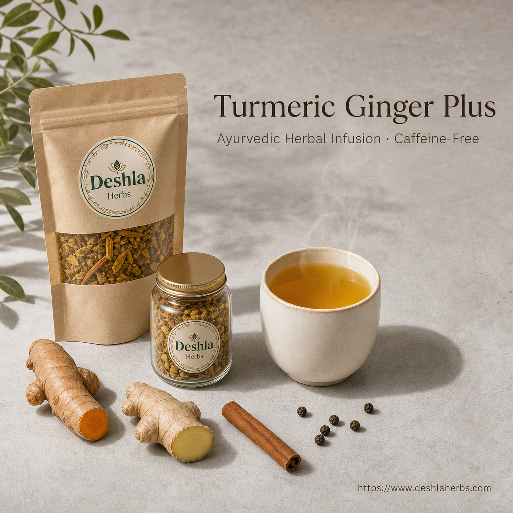 Turmeric Ginger Herbal Infusion: A Warm Caffeine-Free Tea Ritual